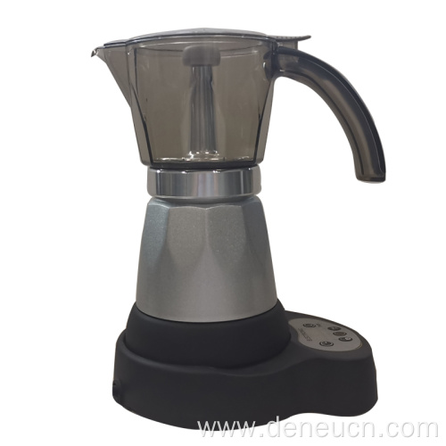 Electronic timer base espresso coffee maker moka